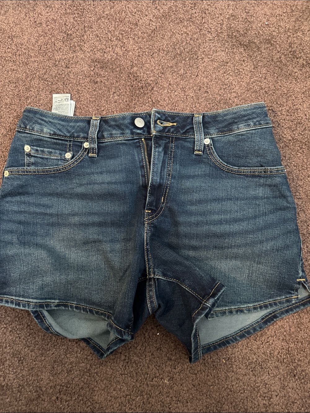 Levi's Dark Blue Denim Ankle/Cropped Jeans